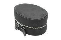 Load image into Gallery viewer, ChromeHearts クロムハーツ ヴィンテージ ジュエリーケース 小物入れ ナイロン レザー ブラック シルバー金具 美品 中古 50372