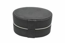 Load image into Gallery viewer, ChromeHearts クロムハーツ ヴィンテージ ジュエリーケース 小物入れ ナイロン レザー ブラック シルバー金具 美品 中古 50372