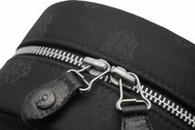 Load image into Gallery viewer, ChromeHearts クロムハーツ ヴィンテージ ジュエリーケース 小物入れ ナイロン レザー ブラック シルバー金具 美品 中古 50372