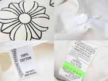 Load image into Gallery viewer, CHROME HEARTS クロムハーツ クッション アメリカ国旗柄 ロゴ入り ホワイト コットン 美品 中古 50387