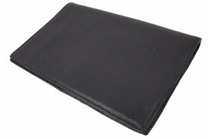 ChromeHearts クロムハーツ フレアニー パスケース 手帳カバー カードケース クロスパッチ レザー ブラック 美品 中古 50389