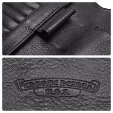 Load image into Gallery viewer, Chromehearts クロムハーツ パスケース 手帳カバー カードケース クロスパッチ USA製 レザー ブラック 美品 中古 50390