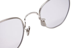 EYEVAN アイヴァン アイウェア サングラス EYEVAN 7285 C.80018F シルバー サイズ46□24 美品 中古 50398 