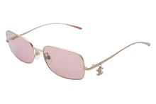 Load image into Gallery viewer, CHANEL シャネル サングラス メガネ ココマーク ゴールド ピンク サイズ54□17 4079-T-B 美品 中古 50417
