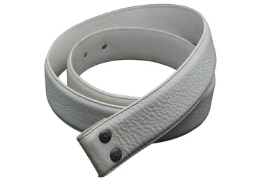 CHROME HEARTS クロムハーツ ベルト ホワイト レザー 美品 中古 50428