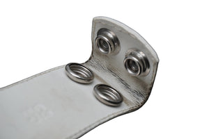 CHROME HEARTS クロムハーツ ベルト ホワイト レザー 美品 中古 50428