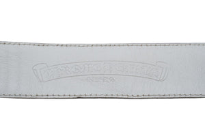 CHROME HEARTS クロムハーツ ベルト ホワイト レザー 美品 中古 50428