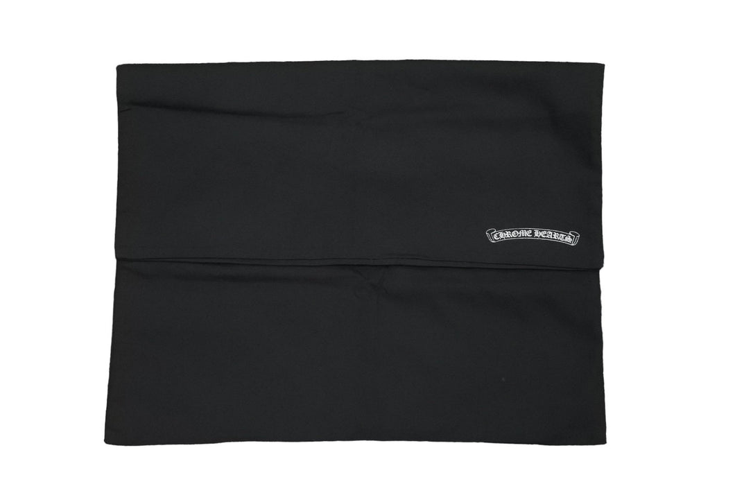 CHROME HEARTS クロムハーツ クッションカバー 枕カバー 装飾 筒型 インテリア ポリエステル ブラック 美品 50431