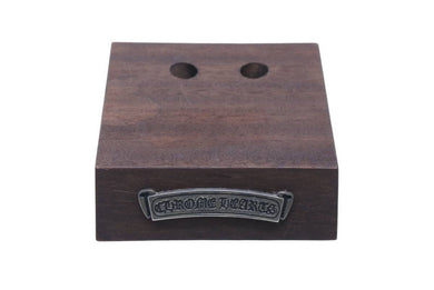 CHROME HEARTS クロムハーツ ミニウッドプレート トレイ エボニー アイウェア ディスプレイスタンド 木製 ブラウン 美品 中古 50436