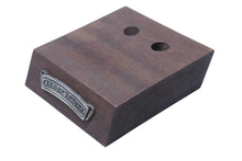 Load image into Gallery viewer, CHROME HEARTS クロムハーツ ミニウッドプレート トレイ エボニー アイウェア ディスプレイスタンド 木製 ブラウン 美品 中古 50436