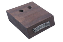 Load image into Gallery viewer, CHROME HEARTS クロムハーツ ミニウッドプレート トレイ エボニー アイウェア ディスプレイスタンド 木製 ブラウン 美品 中古 50436