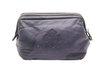 Load image into Gallery viewer, CHROME HEARTS クロムハーツ ポーチ コスメティックケース クロスパッチ スクロールラベル・ダガー ブラック 良品 中古 50450