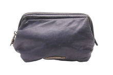 Load image into Gallery viewer, CHROME HEARTS クロムハーツ ポーチ コスメティックケース クロスパッチ スクロールラベル・ダガー ブラック 良品 中古 50450