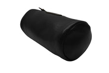 Load image into Gallery viewer, CHROME HEARTS クロムハーツ ポーチ シリンダーケース コスメケース 丸型 レザー ブラック シルバー金具 メンズ 美品 中古 50452