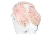 Load image into Gallery viewer, CHROME HEARTS クロムハーツ ネックウォーマー マフラー 毛皮 リアルファー シルバー 美品 中古 50455