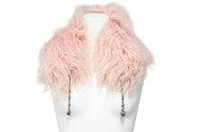 Load image into Gallery viewer, CHROME HEARTS クロムハーツ ネックウォーマー マフラー 毛皮 リアルファー シルバー 美品 中古 50455