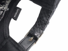 Load image into Gallery viewer, ジャストドン just don ×RSVP GALLERY BROOKLYN NETS スナップバックキャップ レザー ブラック 美品 中古 50468