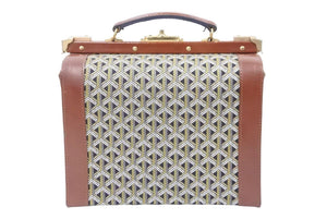 Goyard ゴヤール バニティバッグ ヴィンテージ ボストンバッグ ハンドバッグ レザー キャンバス ブラウン ブラック 良品 中古 50485