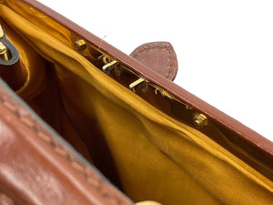 Goyard ゴヤール バニティバッグ ヴィンテージ ボストンバッグ ハンドバッグ レザー キャンバス ブラウン ブラック 良品 中古 50485