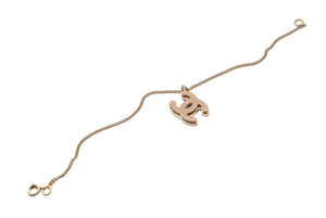 極美品 CHANEL シャネル リバーシブル ココマーク ブレスレット 05P 5g GP ブラウン ベージュ ゴールド A28559 中古 50494