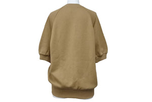 PRADA プラダ ニット Tシャツ トップス トライアングルロゴ P24ZOLS2011RNG イタリア カシミヤ ブラウン サイズ36 美品 中古 50497