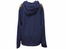 Load image into Gallery viewer, FENDI フェンディ パーカー メンズ ネイビー ズッカ柄 サイズ50 コットン ウール シルク 美品 中古 50530