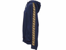 Load image into Gallery viewer, FENDI フェンディ パーカー メンズ ネイビー ズッカ柄 サイズ50 コットン ウール シルク 美品 中古 50530