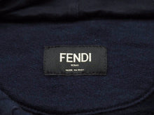 Load image into Gallery viewer, FENDI フェンディ パーカー メンズ ネイビー ズッカ柄 サイズ50 コットン ウール シルク 美品 中古 50530