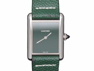 新品同様 Cartier カルティエ タンクマストLM WSTA0056 グリーン文字盤 時計 中古 50579
