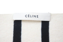 Load image into Gallery viewer, CELINE セリーヌ 長袖セーター ボーダー 2 3EU4 / 805A イタリア製 コットン ピンク ネイビー アイボリー サイズM 美品 中古 50594