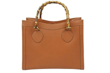 Load image into Gallery viewer, GUCCI グッチ Bamboo バンブー オールドグッチ ハンドバッグ トートバッグ ヴィンテージ レザー ブラウン ゴールド 美品 中古 50600