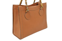 Load image into Gallery viewer, GUCCI グッチ Bamboo バンブー オールドグッチ ハンドバッグ トートバッグ ヴィンテージ レザー ブラウン ゴールド 美品 中古 50600