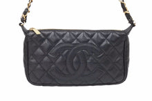 Load image into Gallery viewer, CHANEL シャネル 月見型 ポーチ ワンショルダー キャビアスキン 7番台 美品 中古 50607