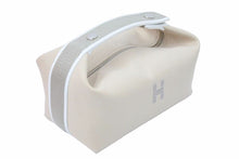 Load image into Gallery viewer, 新品未使用 HERMES エルメス ハンドバッグ ヴァニティポーチ ブリッド・ア・ブラックGM コットン ベージュ シルバー金具 中古 50619