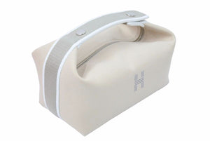 新品未使用 HERMES エルメス ハンドバッグ ヴァニティポーチ ブリッド・ア・ブラックGM コットン ベージュ シルバー金具 中古 50619