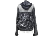 Load image into Gallery viewer, 極美品 CHANEL シャネル メッシュ ナイロン パーカー ブラック ココボタン P43471W05101 サイズ34 中古 50622
