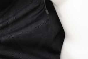 極美品 CHANEL シャネル メッシュ ナイロン パーカー ブラック ココボタン P43471W05101 サイズ34 中古 50622