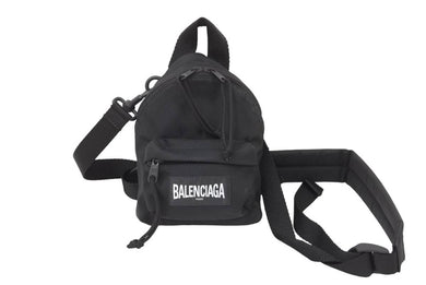 BALENCIAGA バレンシアガ ショルダーバッグ ミニリュック 656060 2JMRX ポリアミド ナイロン ブラック ユニセックス 美品 中古50631