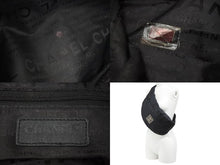 Load image into Gallery viewer, CHANEL シャネル ウエストバッグ ショルダーバッグ ポーチ スポーツライン ココマーク 8074461 ナイロン ブラック 美品 中古 50691