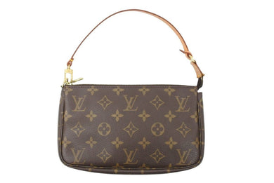 LouisVuitton ルイヴィトン ポシェットアクセソワ―ル ワンショルダーバッグ M51980 SD0080 PVC ブラウン ゴールド 美品 中古 50730