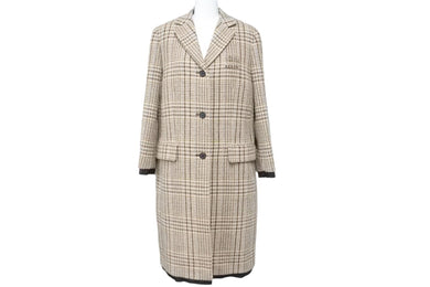 miumiu ヴィンテージ　ウールコート コート コート ウール ブラウン ミュウミュウ – RECLO