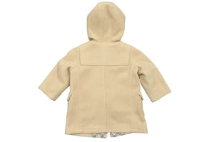 BURBERRY バーバリー ダッフルコート ノヴァチェック柄 BN616-446 ポリエステル ベージュ ブラウン サイズ90 美品 中古 50740 