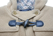 画像をギャラリービューアに読み込む, BURBERRY バーバリー ダッフルコート ノヴァチェック柄 BN616-446 ポリエステル ベージュ ブラウン サイズ90 美品 中古 50740 