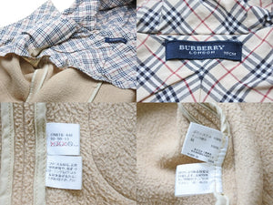 BURBERRY バーバリー ダッフルコート ノヴァチェック柄 BN616-446 ポリエステル ベージュ ブラウン サイズ90 美品 中古 50740 