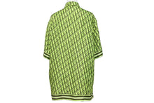 Load image into Gallery viewer, DIOR ディオール 半袖シャツ オブリークピクセル トップス 193C545A4751 シルク グリーン カーキ サイズ38 美品 中古 50747