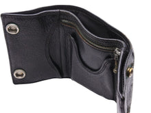 Load image into Gallery viewer, CHROME HEARTS クロムハーツ 三つ折り財布 CHプラス シルバー金具 ブラック レザー 良品 中古 50751