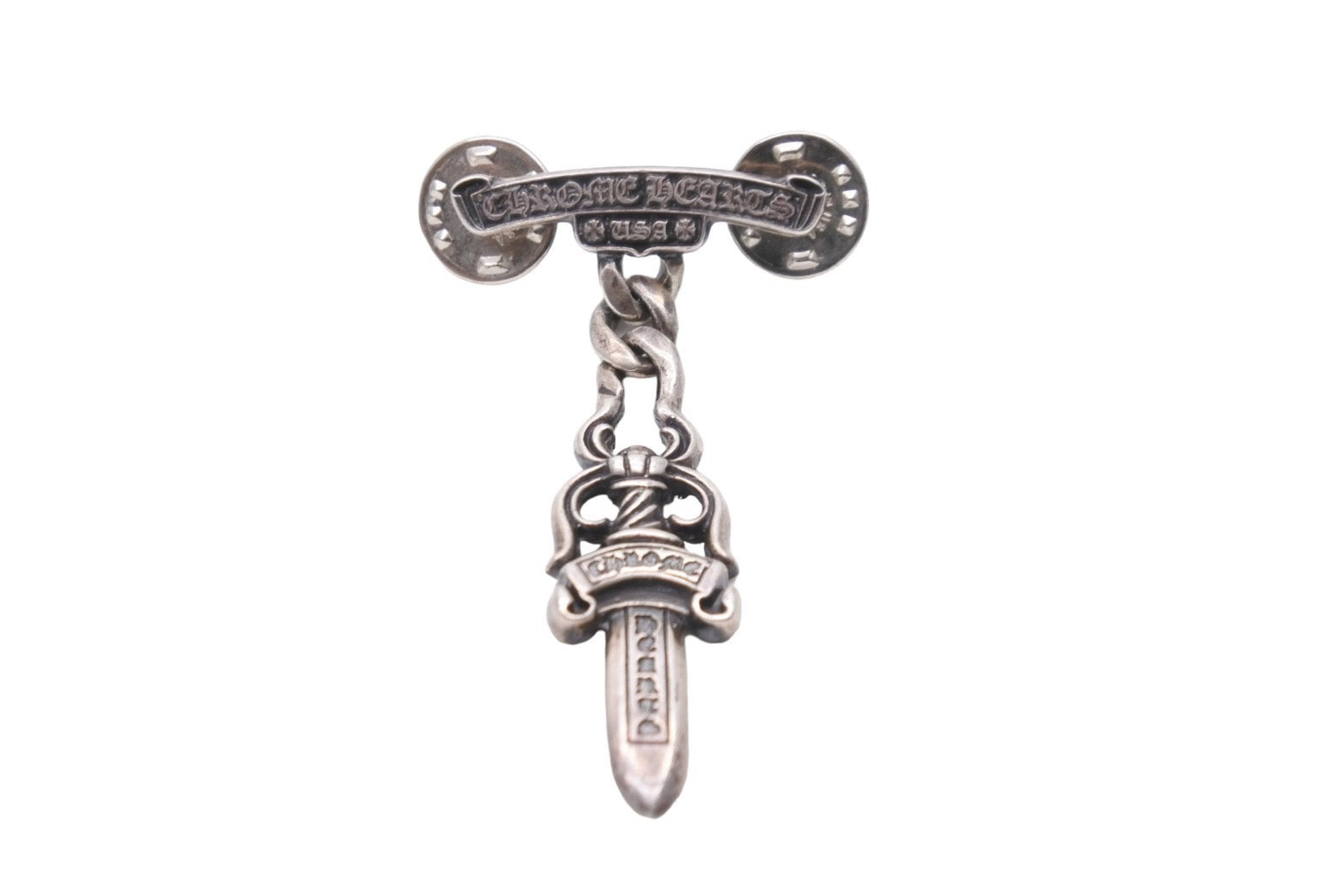 CHROME HEARTS クロムハーツ ピンバッジ ダガー アクセサリー 11.3g 