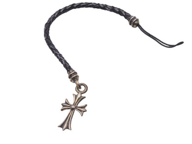 CHROME HEARTS クロムハーツ タイニー CHクロス 携帯ストラップ チャーム キーホルダー シルバー925 中古 50767