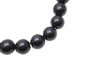CHROME HEARTS クロムハーツ ビーズブレスレット チャーム アクセサリー ブラック silver925 中古 50769