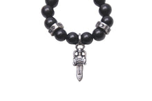 Load image into Gallery viewer, Chrome Hearts クロムハーツ 5mm BEAD オニキスビーズリング 指輪 シルバー925 オニキス ブラック シルバー 美品 中古 50776